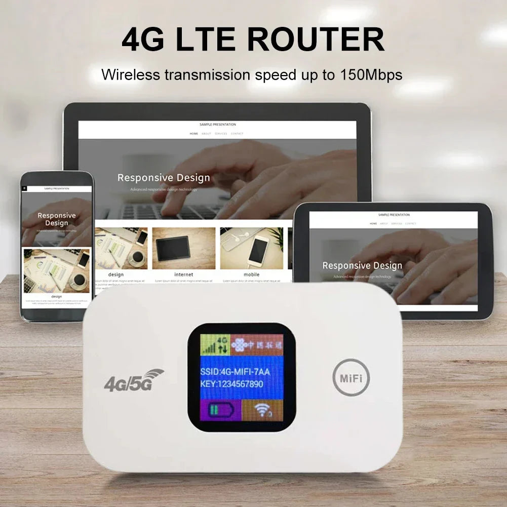 جهاز توجيه واي فاي لاسلكي /  CARTE SIM 4G/5G Router Wifi Portable